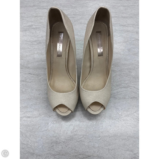 Shoes Heels Stiletto By Bcbgmaxazria In Cream, Size: 7.5