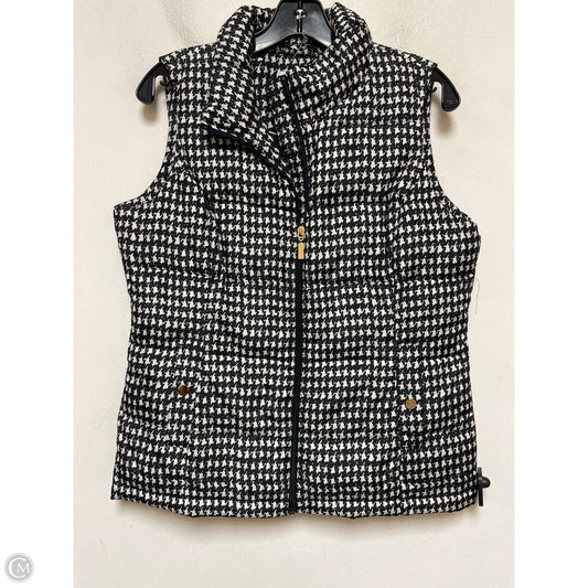 Vest Puffer & Quilted By Charter Club In Black & White, Size: M