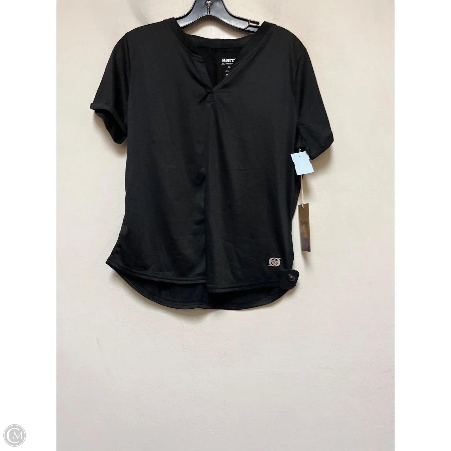 Athletic Top Short Sleeve By Born In Black, Size: M
