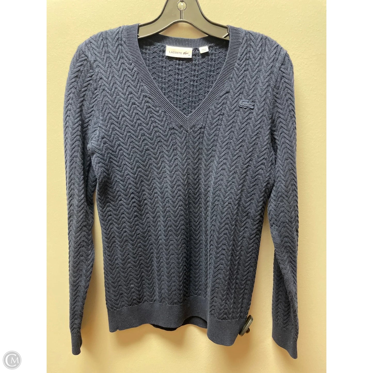 Sweater By Lacoste In Navy, Size: S