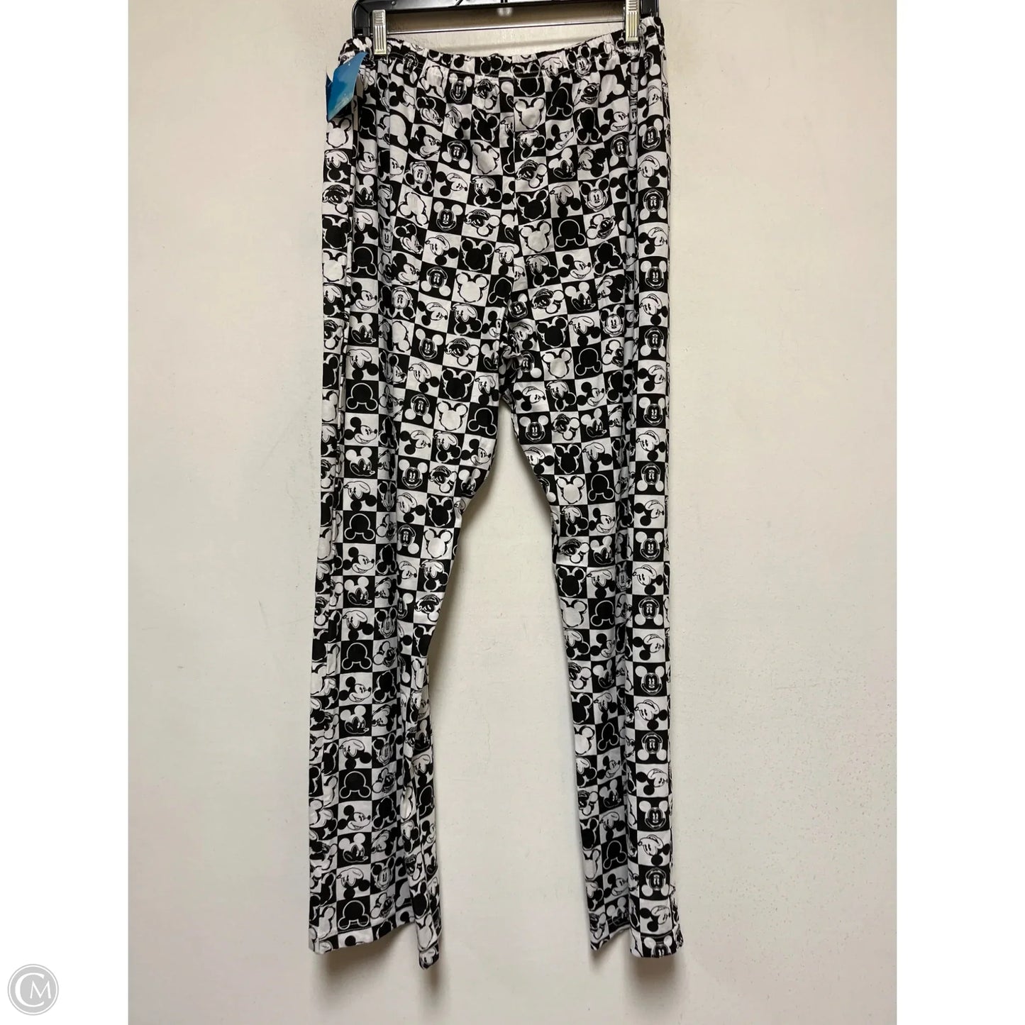 Pajama Pants By Disney In Black & White, Size: Xl