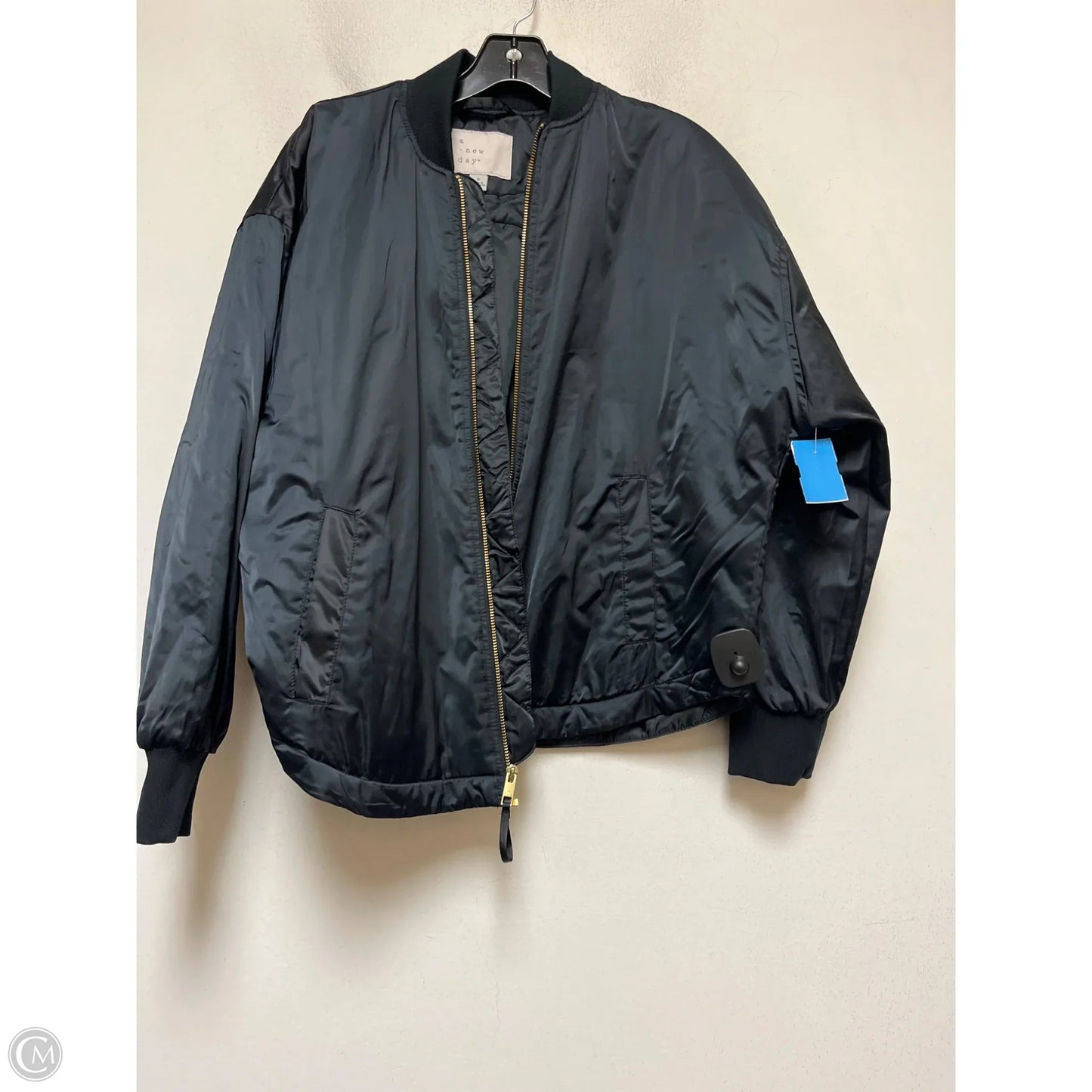 Jacket Puffer & Quilted By A New Day In Black, Size: S