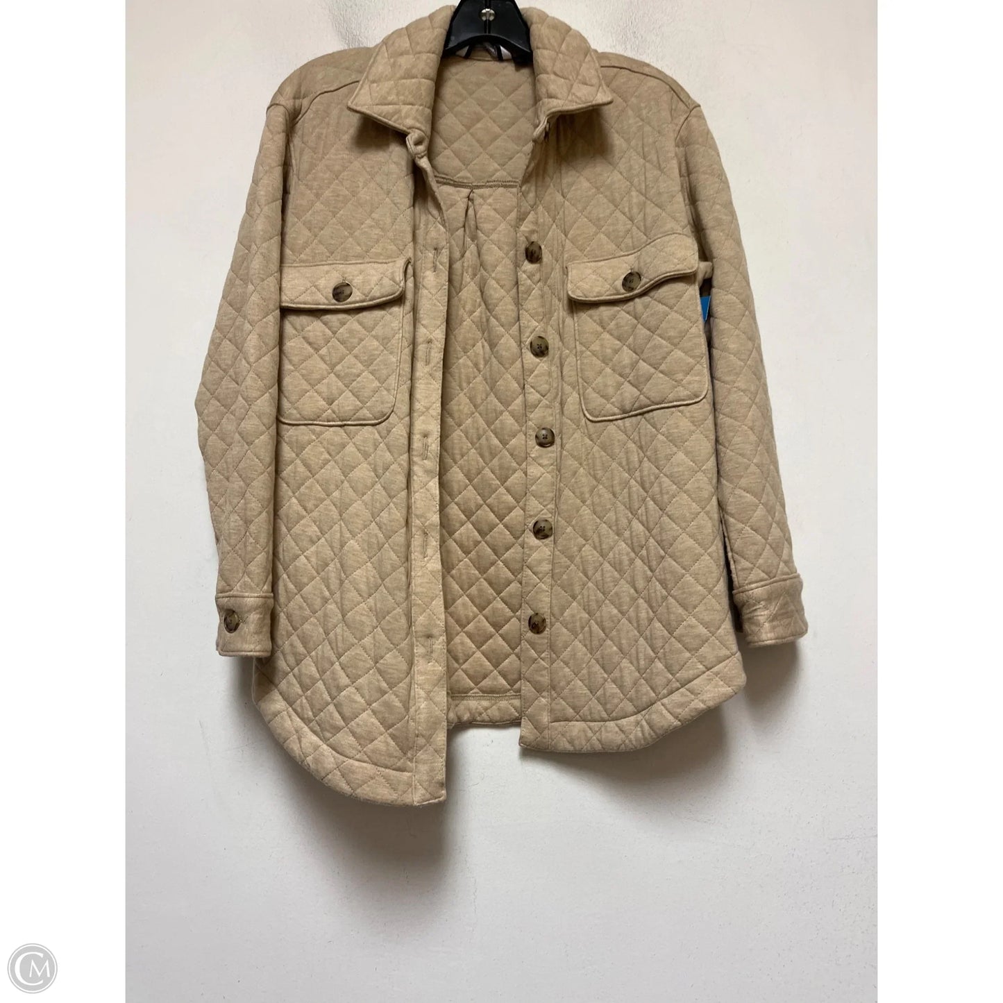 Jacket Shirt By Vineyard Vines In Tan, Size: Xs