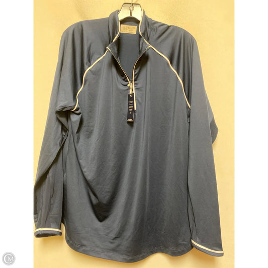 Athletic Jacket By Clothes Mentor In Navy, Size: 2x