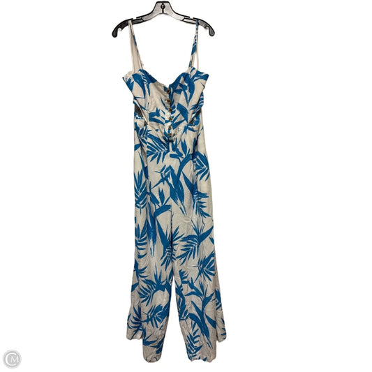 Jumpsuit By Bar Iii In Blue & White, Size: L