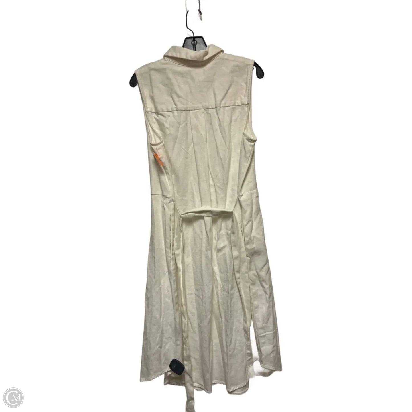 Dress Casual Midi By Who What Wear In White Denim, Size: Xl