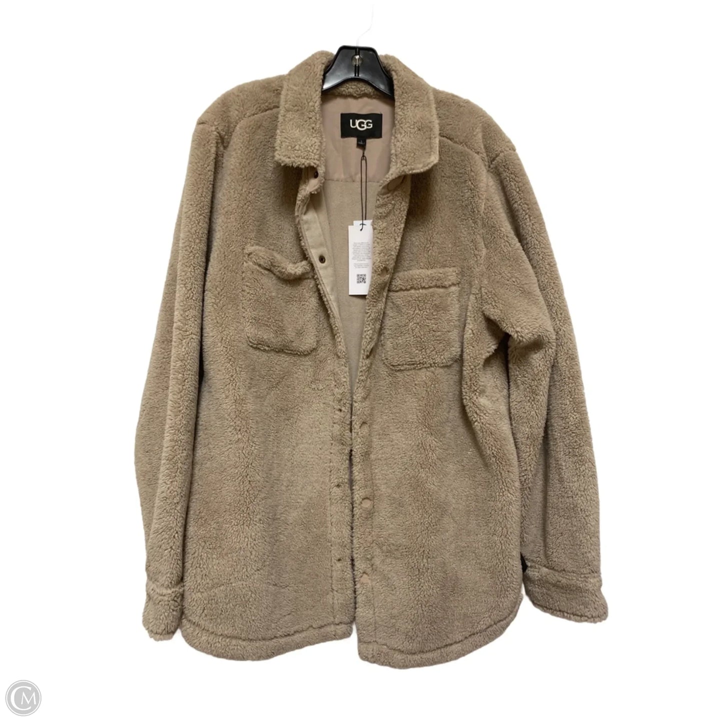 Jacket Designer By Ugg In Tan, Size: L
