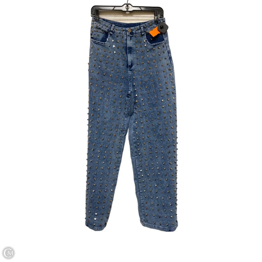 Jeans Wide Leg By Clothes Mentor In Blue Denim, Size: 6