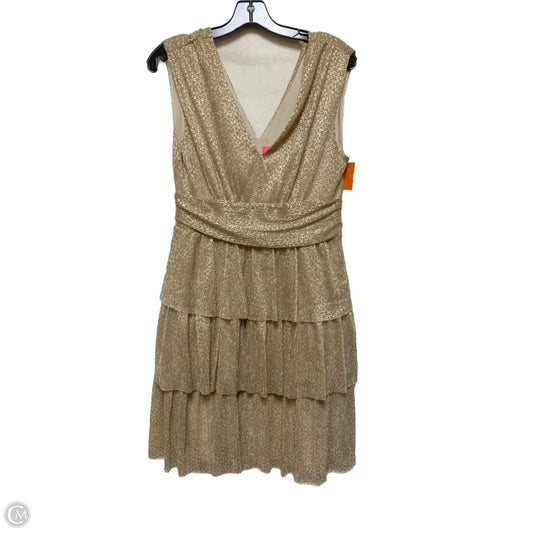 Dress Designer By Lilly Pulitzer In Gold, Size: M