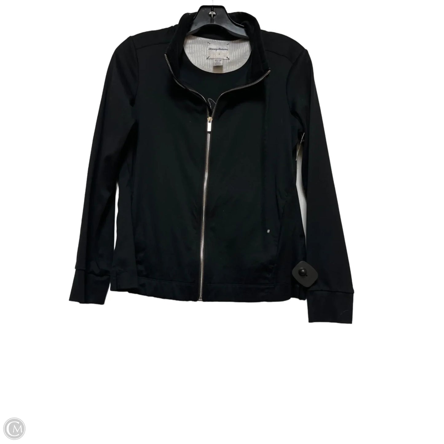 Top Long Sleeve By Tommy Bahama In Black & Silver, Size: Xs
