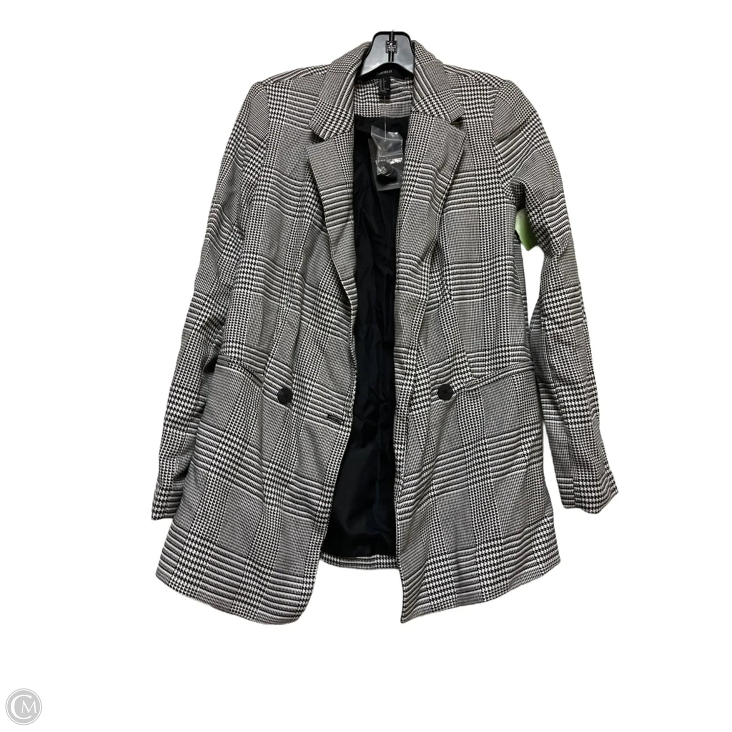 Blazer By Forever 21 In Black & White, Size: S