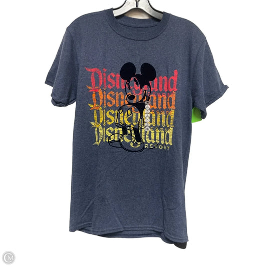 Top Short Sleeve Basic By Disney Store In Blue, Size: S