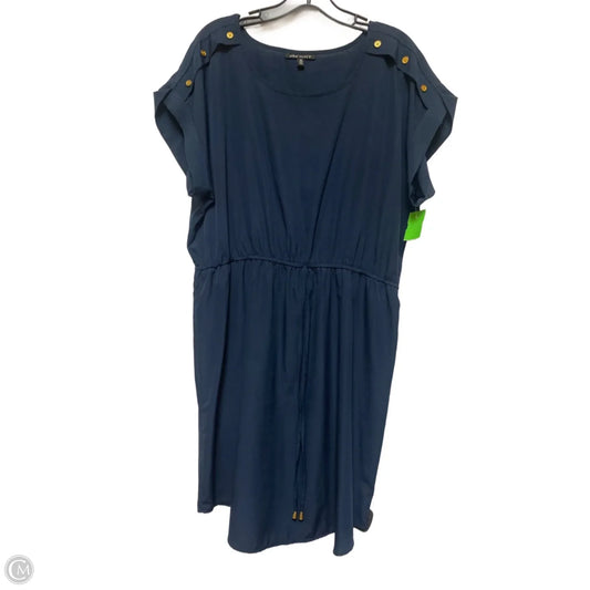 Dress Casual Short By Clothes Mentor In Navy, Size: 1x