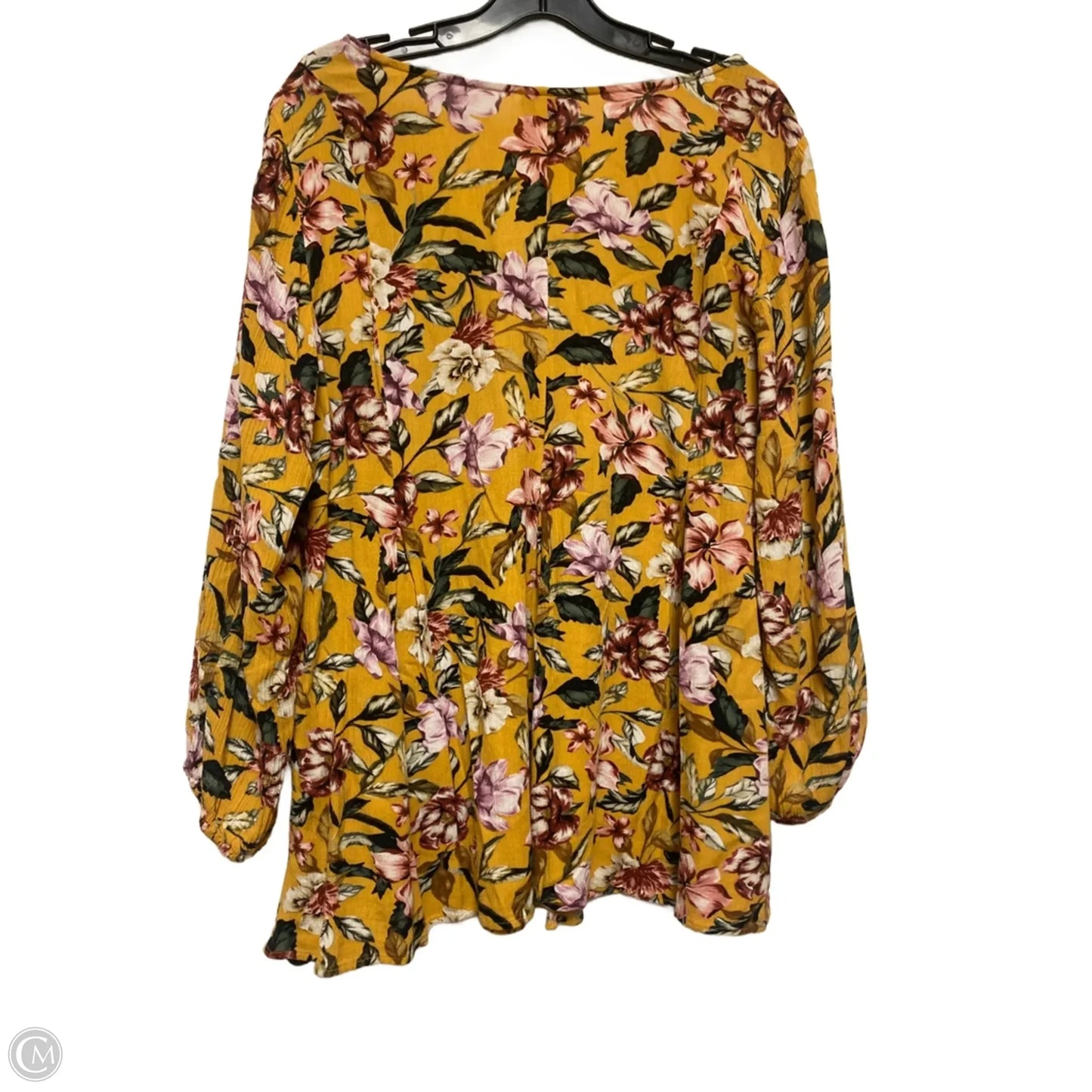 Top Long Sleeve By Torrid In Floral Print, Size: 2x