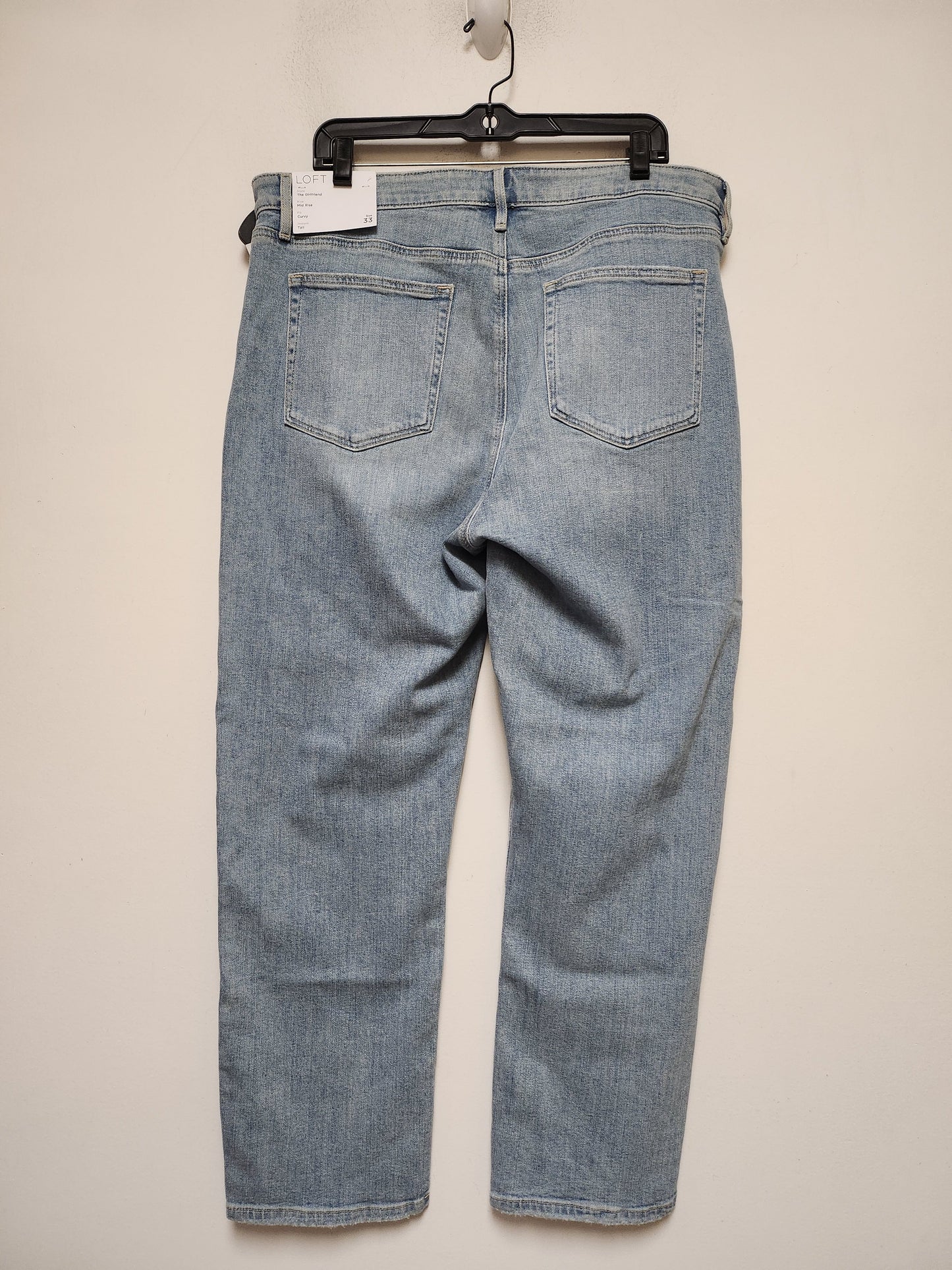 Blue Denim Jeans Boyfriend Loft, Size 10
