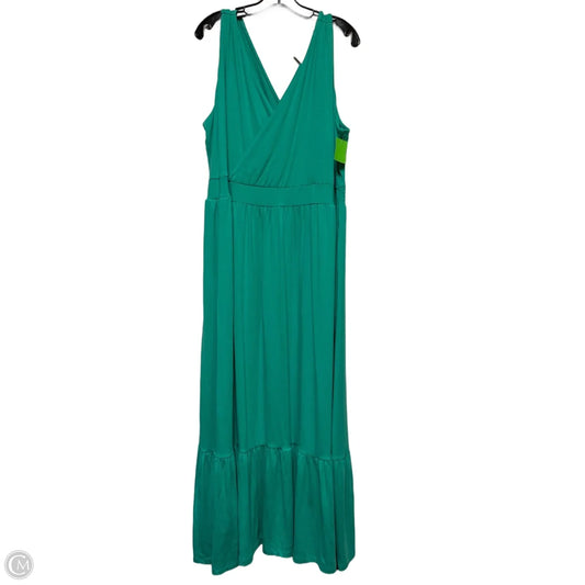 Dress Casual Maxi By Ava & Viv In Green, Size: 2x