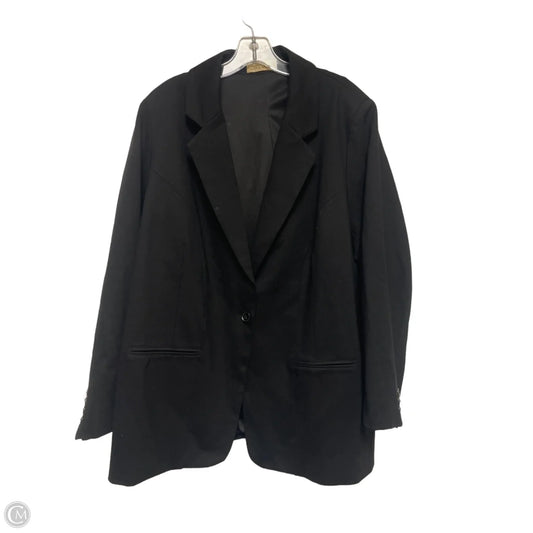 Blazer By Clothes Mentor In Black, Size: 3x