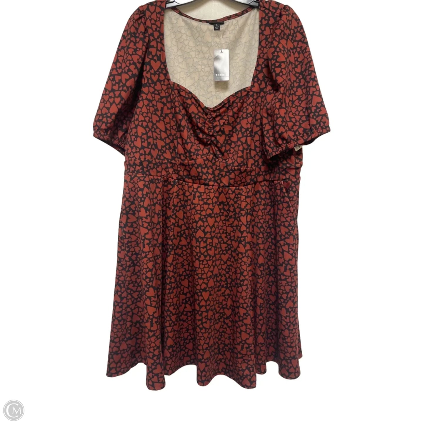 Dress Casual Short By Torrid In Black & Red, Size: 3x