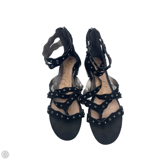 Sandals Flats By Sam Edelman In Black & Silver, Size: 10