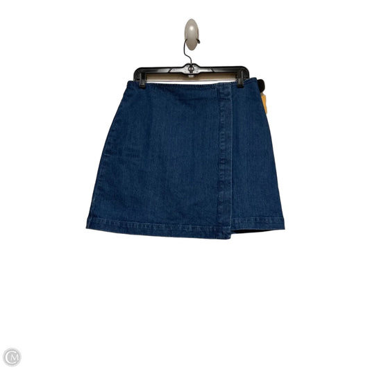 Skirt Mini & Short By Loft In Blue Denim, Size: 8