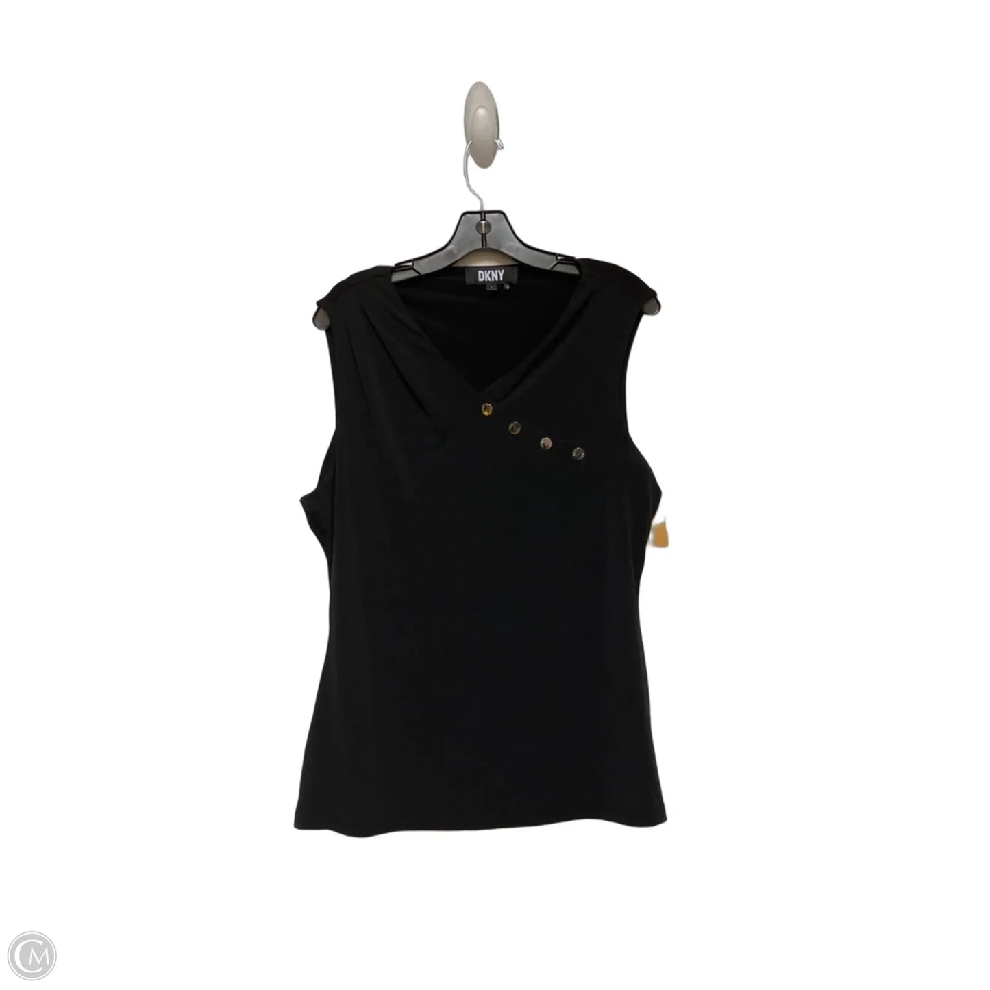 Top Sleeveless By Dkny In Black, Size: L