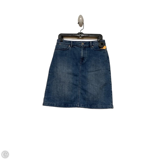 Skirt Mini & Short By Talbots In Blue Denim, Size: 2