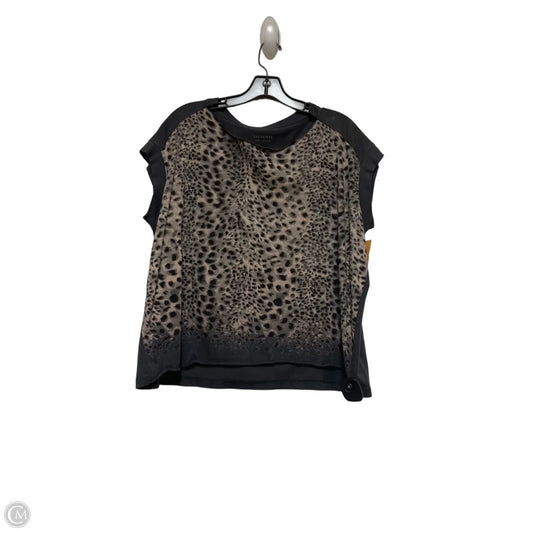 Top Short Sleeve By All Saints In Leopard Print, Size: M