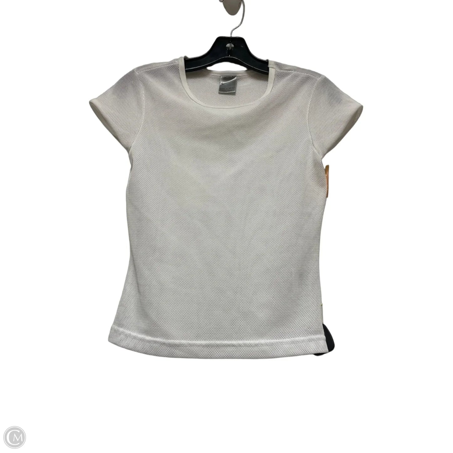 Athletic Top Short Sleeve By Nike Apparel In White, Size: S