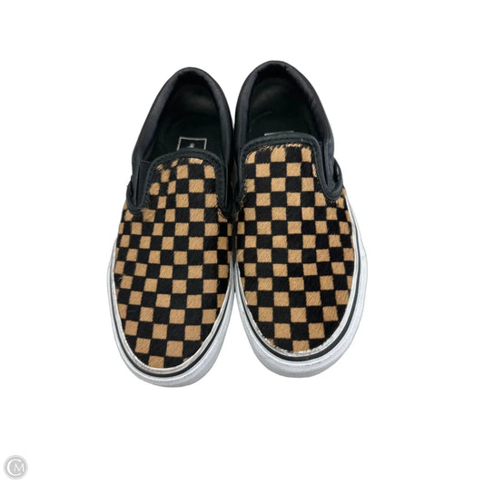 Shoes Flats By Vans In Checkered Pattern, Size: 5.5