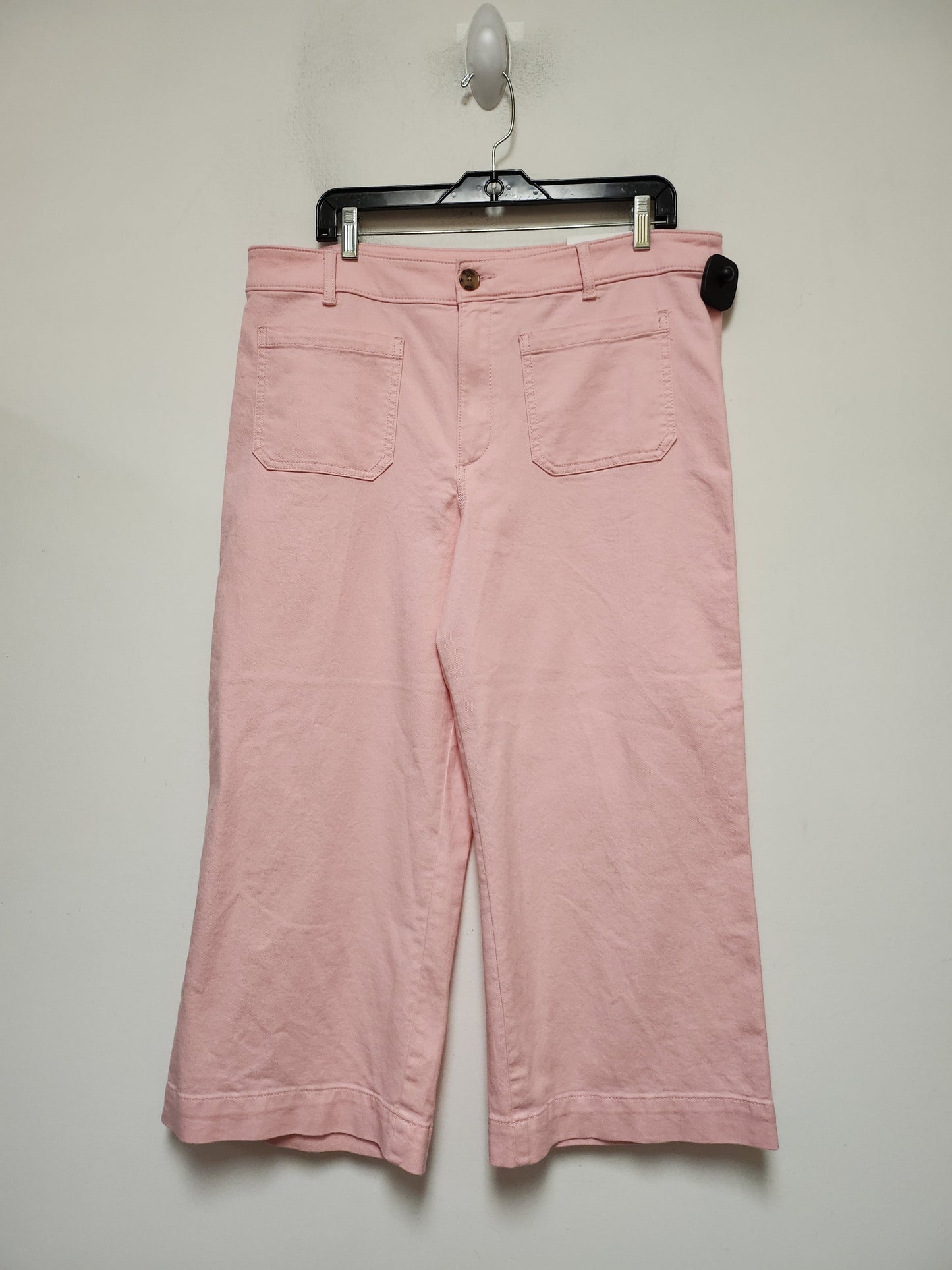 Pink Jeans Wide Leg Loft, Size 16
