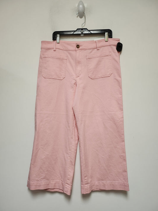 Pink Jeans Wide Leg Loft, Size 16