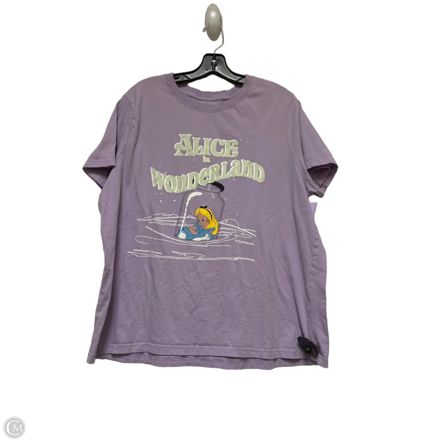 Top Short Sleeve Basic By Disney In Purple, Size: Xl