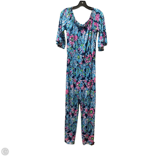 Jumpsuit Designer By Lilly Pulitzer In Blue & Pink, Size: S
