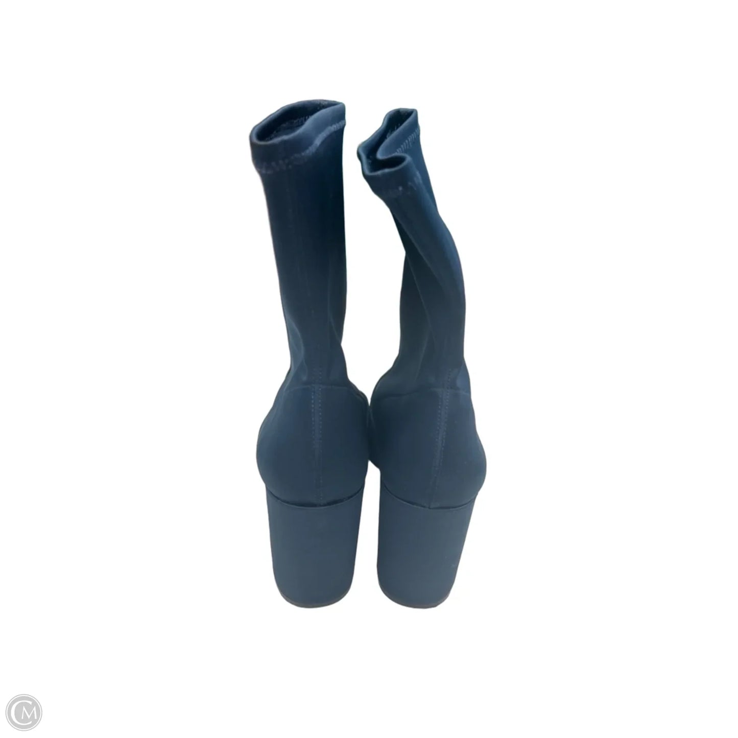 Boots Ankle Heels By Inc In Navy, Size: 8.5