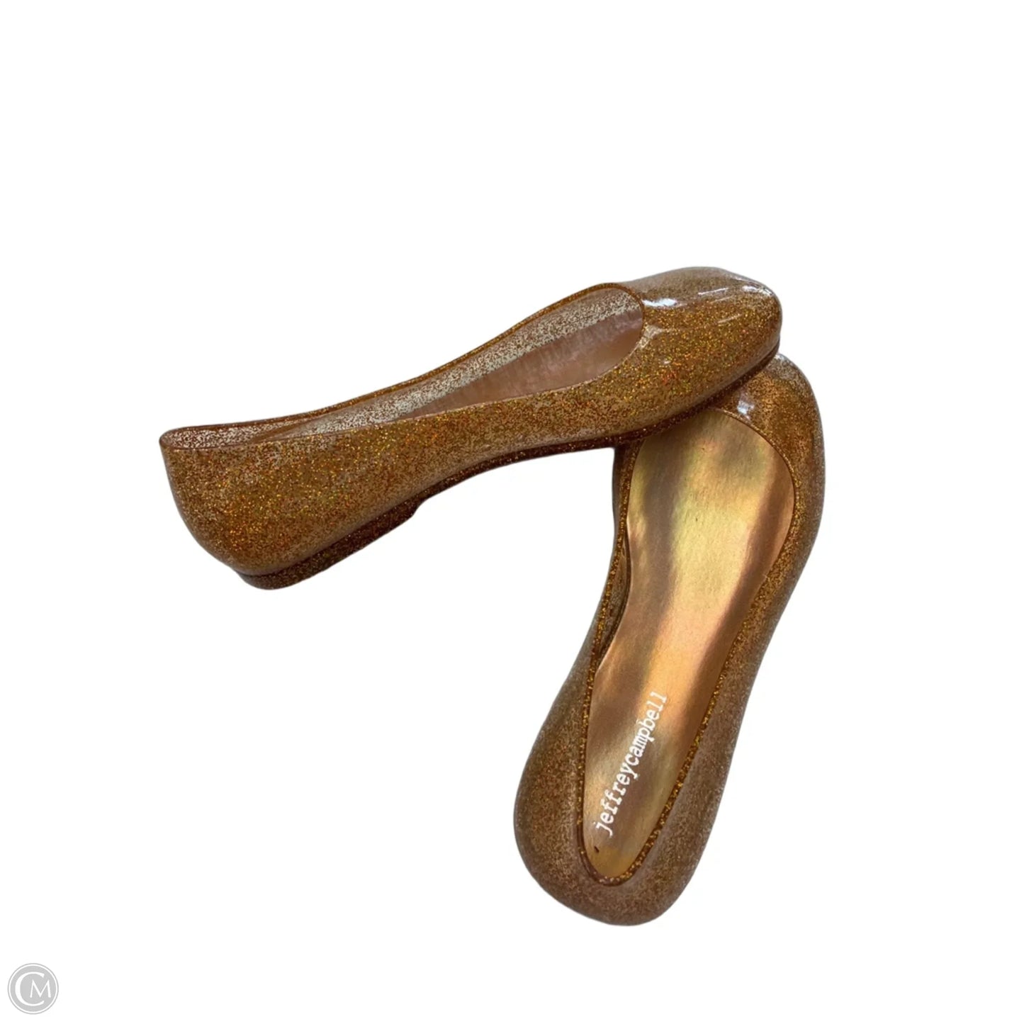 Shoes Flats By Jeffrey Campbell In Gold, Size: 8
