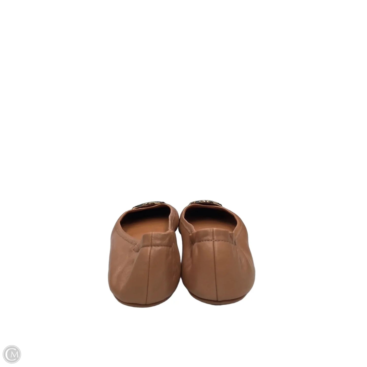 Shoes Designer By Tory Burch In Brown & Gold, Size: 9