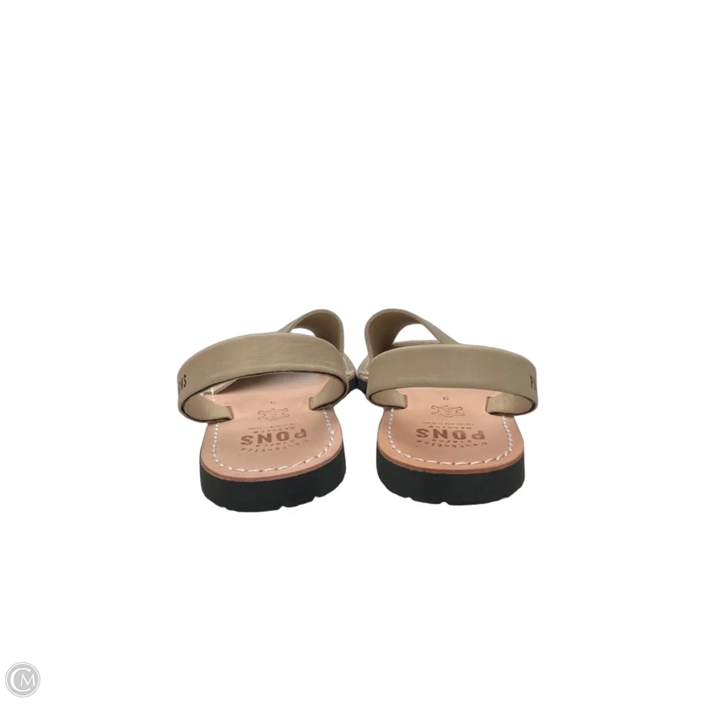 Sandals Flats By Clothes Mentor In Tan, Size: 9