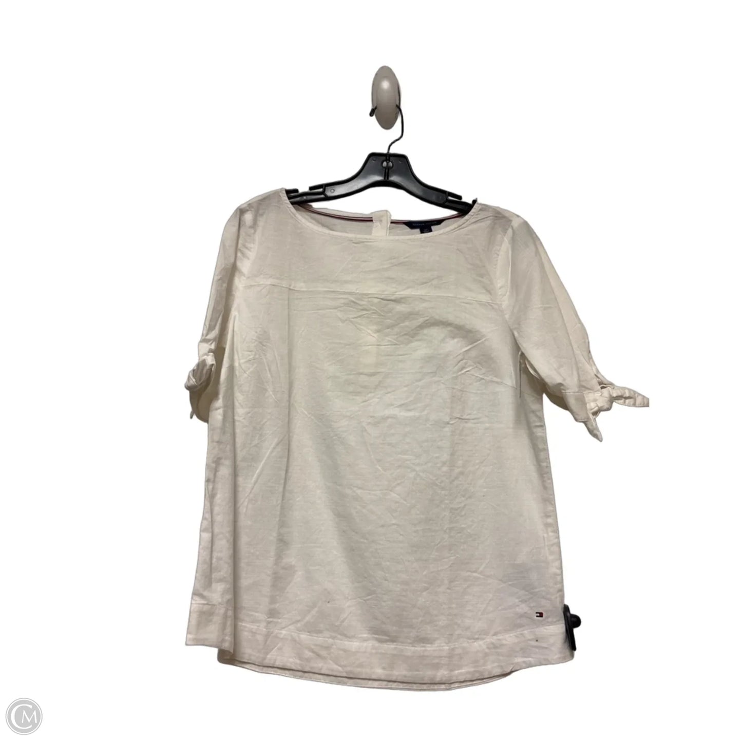 Top Short Sleeve By Tommy Hilfiger In White, Size: S