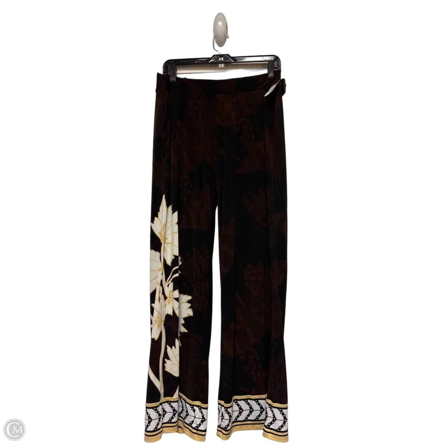 Pants Wide Leg By White House Black Market In Black & Cream, Size: 4