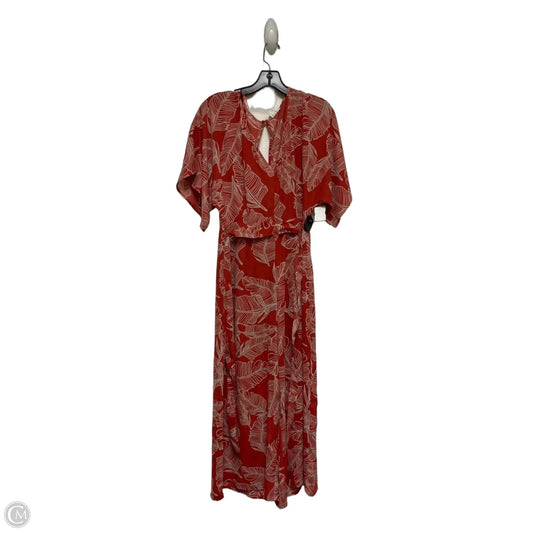 Jumpsuit By Sienna Sky In Cream & Red, Size: M