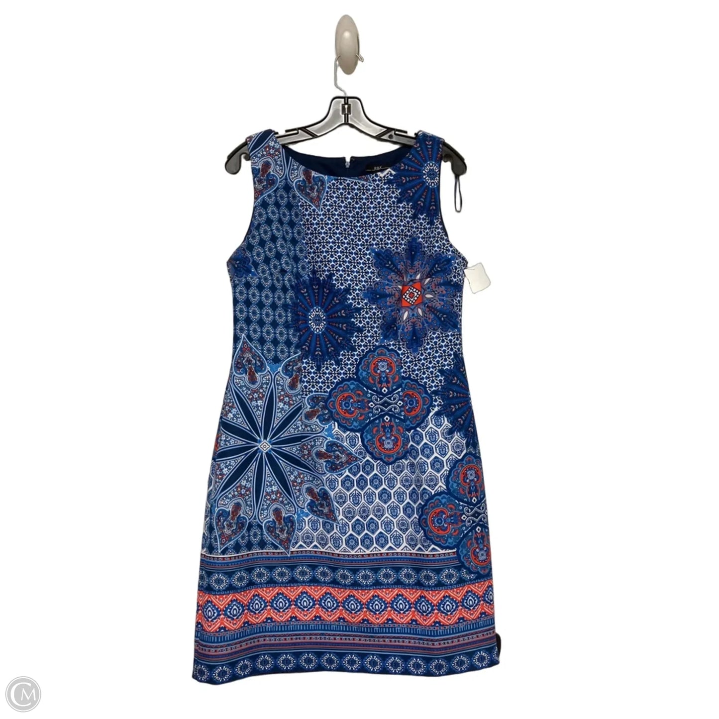 Dress Casual Short By R And K Originals In Blue & Red & White, Size: M