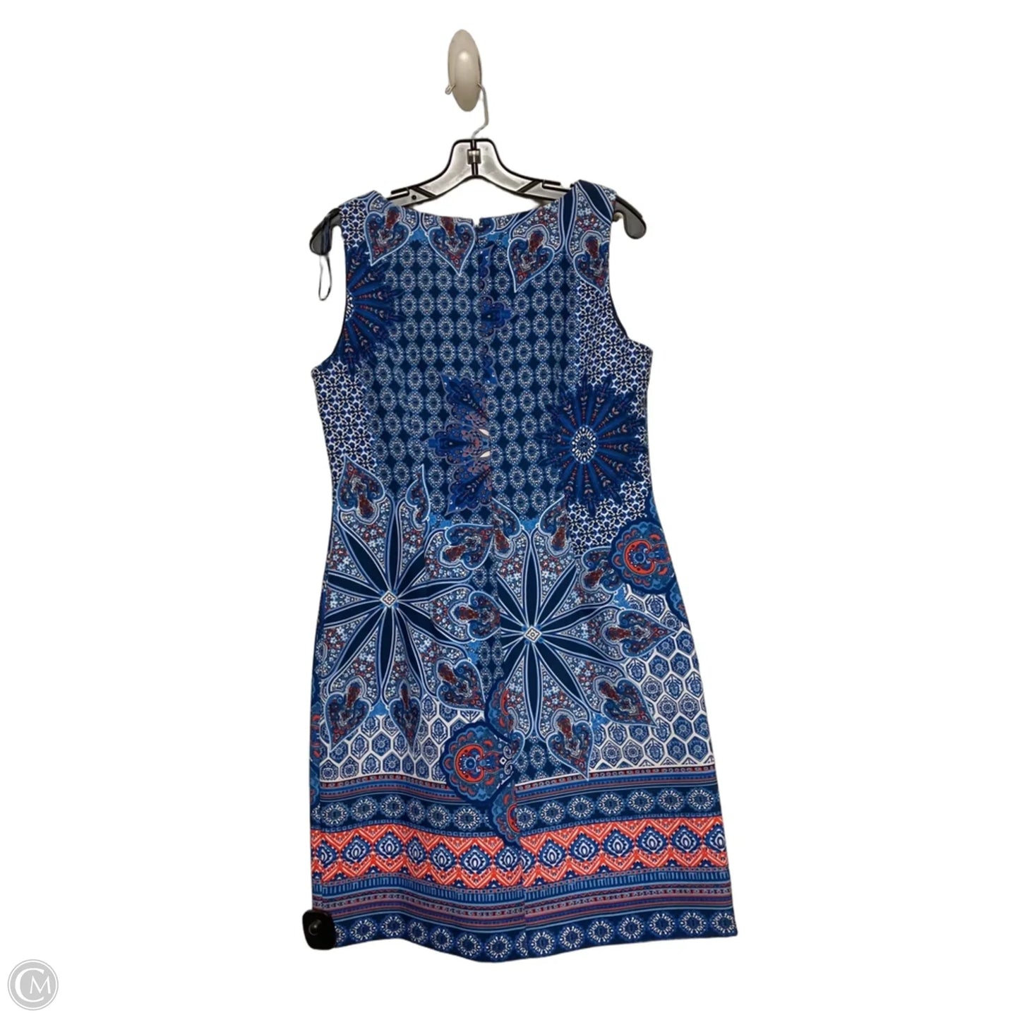 Dress Casual Short By R And K Originals In Blue & Red & White, Size: M
