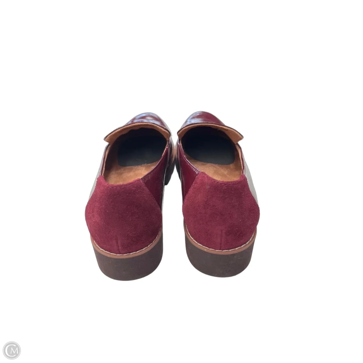 Shoes Flats By Vionic In Maroon, Size: 7.5