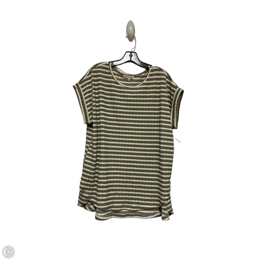 Top Short Sleeve By Clothes Mentor In Striped Pattern, Size: 3x