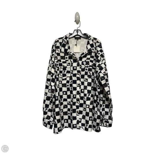 Jacket Shirt By Clothes Mentor In Checkered Pattern, Size: 3x