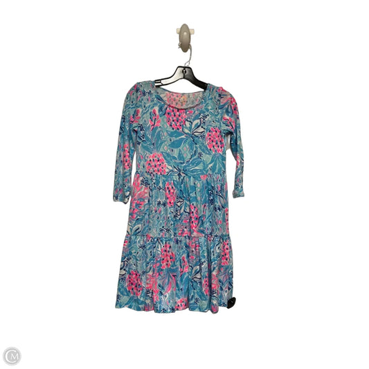 Dress Designer By Lilly Pulitzer In Blue & Pink, Size: Xxs
