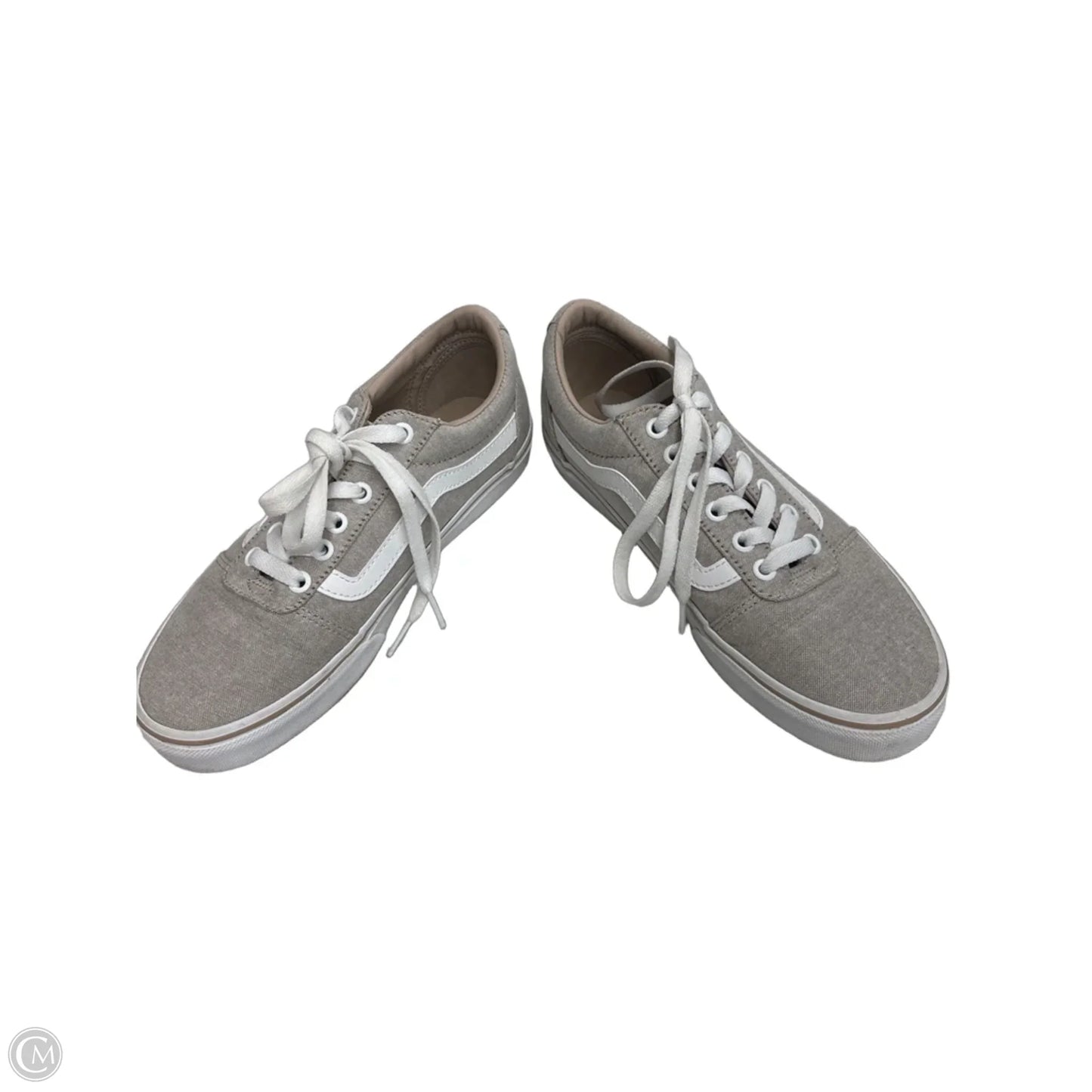 Shoes Sneakers By Vans In Tan & White, Size: 8