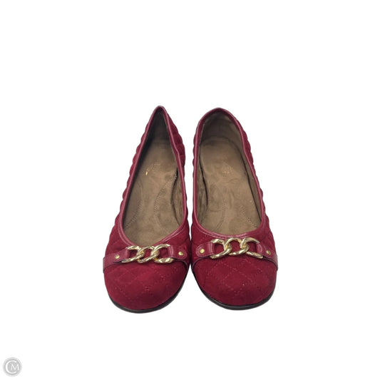 Shoes Heels Kitten By Aerosoles In Maroon, Size: 9
