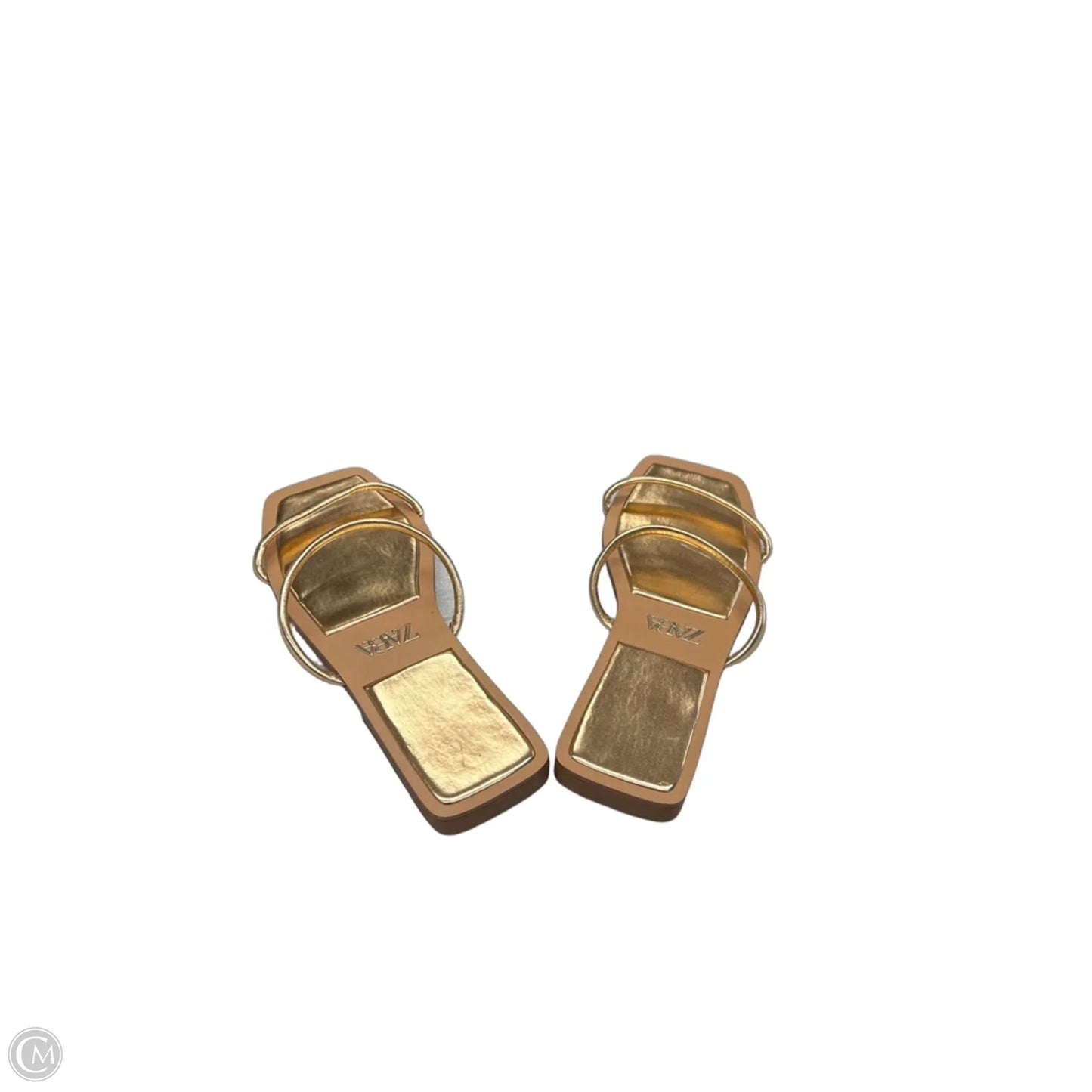 Sandals Flats By Zara In Gold, Size: 7.5