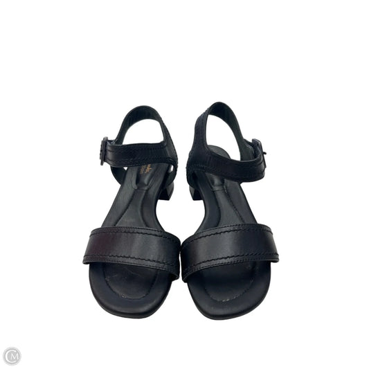 Sandals Heels Block By Clarks In Black, Size: 7